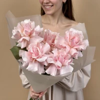 Original bouquet of pink French roses Pink Mondial